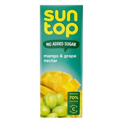 Suntop Nectar Mango & Grape No Added Sugar 180 ML