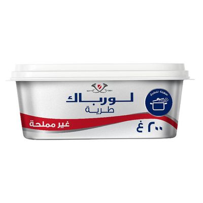 لورباك زبدة طرية غير مملحة 200 جرام