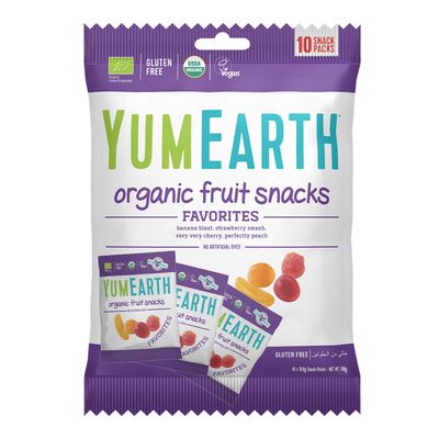 Yum Earth Candy Fruit Flavor Vegan Gluten Free 19.8 G × 10