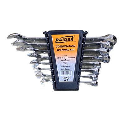Raider Combination Spanner Set 8 Pieces