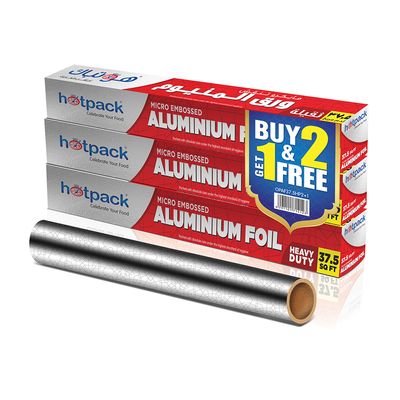 Hotpack Aluminum Foil 37.5 Square Feet 2+1 Free