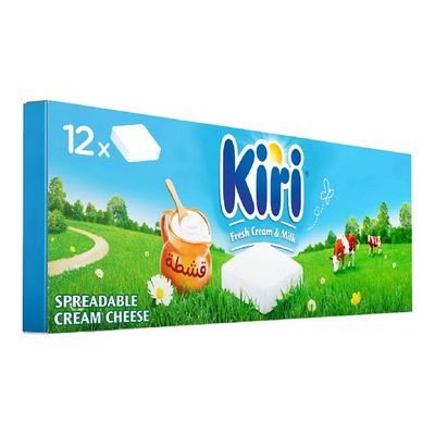 Kiri Cheese Cream Squares Spreadable 12 Pieces 200 G