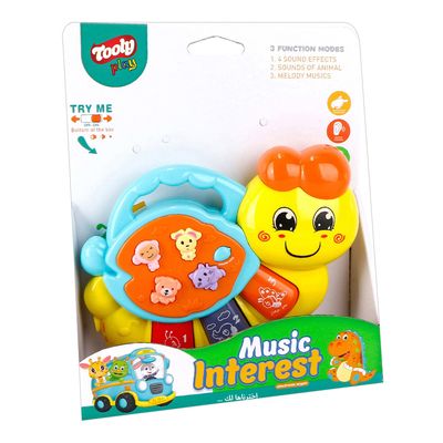 Tooly Play Toy Baby Musical Organ Worm Shaped