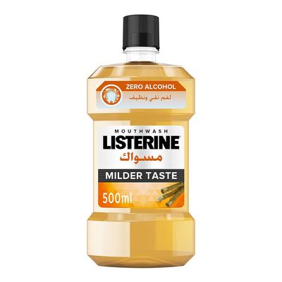 Listerine Mouthwash Miswak Milder Taste 500 ML