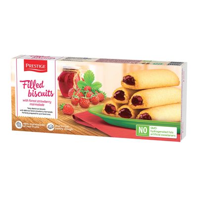 Prestige Biscuits With Forest Strawberry Marmalade Filling Imported 134 G