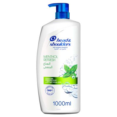 Head and Shoulders Shampoo Anti Dandruff Menthol Refresh 1000 ML