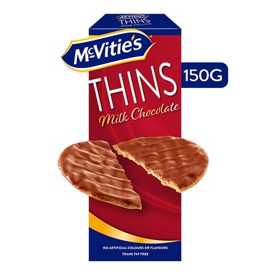 ماكفيتيز بسكويت رقيق بشوكولاتة الحليب 150 جرام