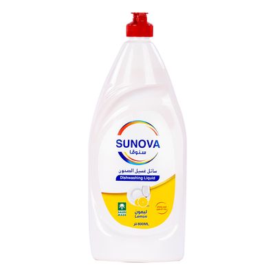 Sunova Dishwashing Liquid Lemon Scent 800 ML