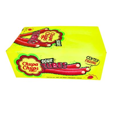 Chupa Chups Sour Candy Strawberry Flavor Imported 24 G x 20
