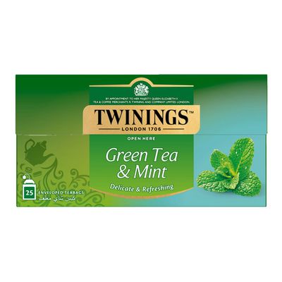 Twinings Green Tea And Mint 25 Pieces