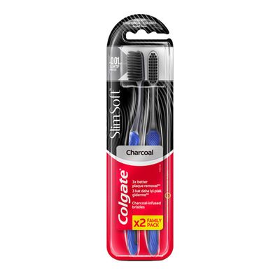 Colgate Toothbrush Soft With Charcoal 2 Pieces