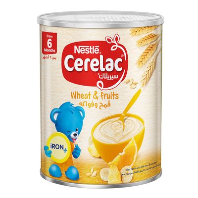 سيريلاك طعام أطفال قمح وفواكه من 6 اشهر 400 جرام