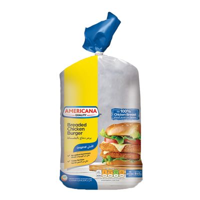Americana Chicken Burger Breaded 15 Pieces 840 G