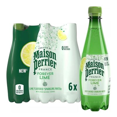 Maison Perrier Sparkling Water With Lime Flavor No Added Sugar 500 ML × 6