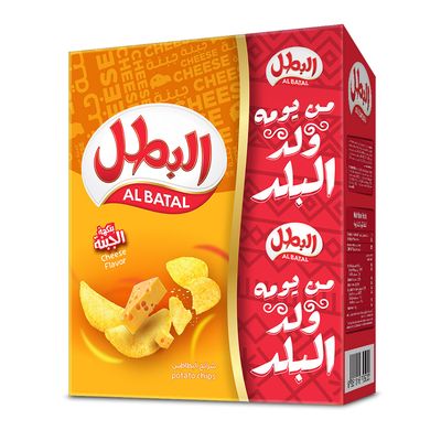 البطل شيبس بنكهة الجبنة - 23 جرام × 12