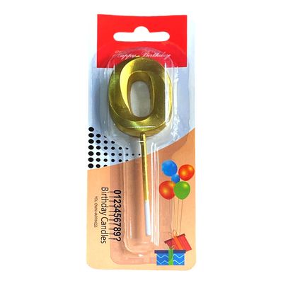 Canle Shaped 0 Gold Color
