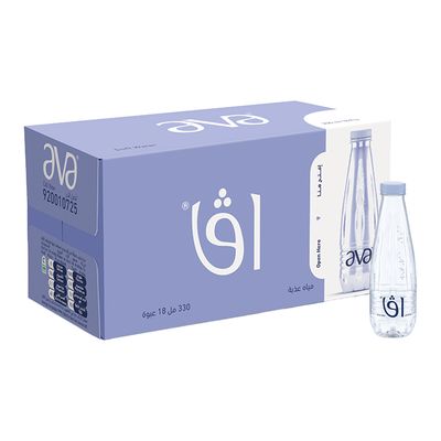 Ava Bottled Drinking Water 330 ML × 18 Box