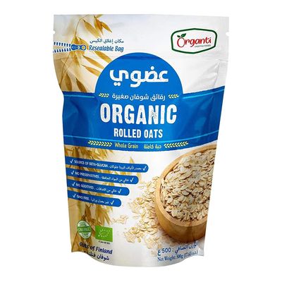 Organti Oats Whole Grain Organic 500 G