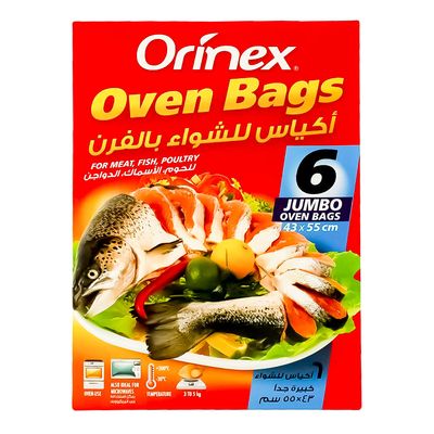 Orinex Oven Bags Extra Large 43×55 Cm 6 Pieces
