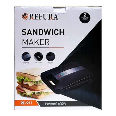REFURA Sandwich Maker Model 911 - 1400W 