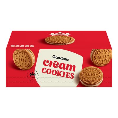 Gandour Cookies With Cream 38 G × 12 Box