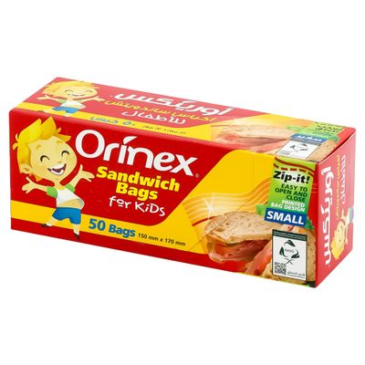 Orinex Sandwich Bags For Kids 50 Pieces