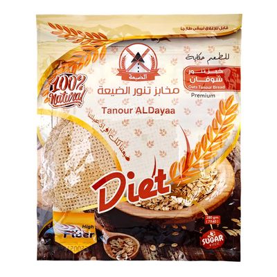 Tanour ALDayaa Oats Tanour Bread Diet Sugar Free - 280g