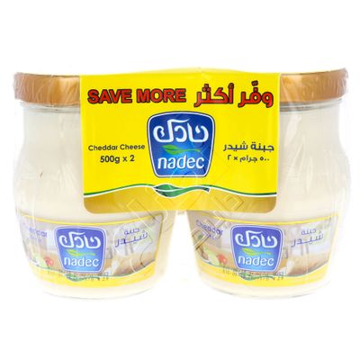Nadec Cheese Cream Analogue Cheddar 500 G × 2