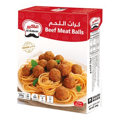Alkabeer Meatball Beef 20 Pieces 300 G