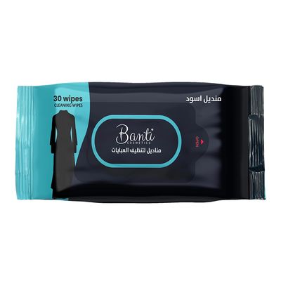 Banti Black Abaya Wipes - 30 Pieces