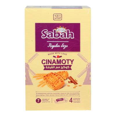Jannaty Sabah Cookies With Cinnamon 12 Pieces - 432g