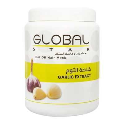Global Star Hot Oil Hair Mask Garlic Extract - 1L