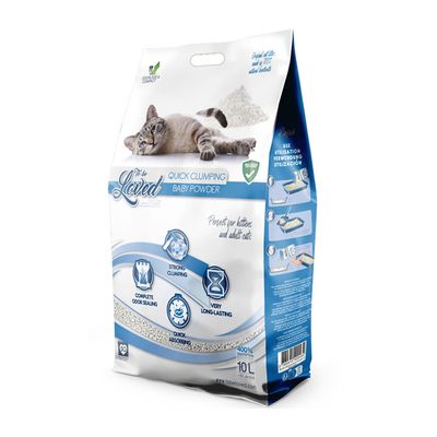 تو بي لوفد تراب قطط سريع التكتل برائحة بيبي باودر - 10 لتر