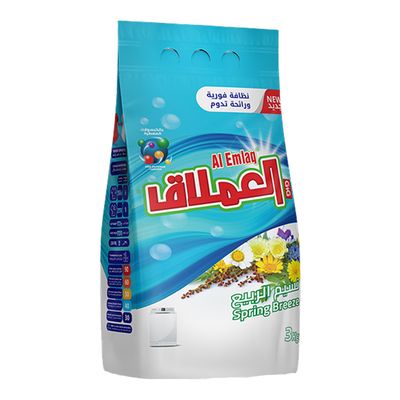 Alemlaq Laundry Powder Detergent Semi Automatic Spring Breeze Scent 3 KG