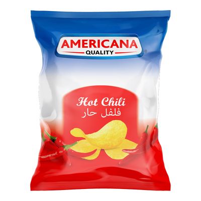 Americana Potato Chips Hot Chilli Flavor - 26g