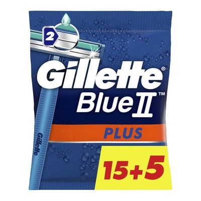 جيليت ماكينة حلاقة  بلو 2 بلس 15+5 مجانا