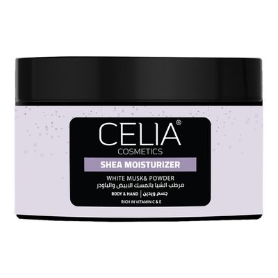 Celia Shea Moisturizer With White Musk & Powder Rich In Vitamin C & E For Body & Hand - 300g