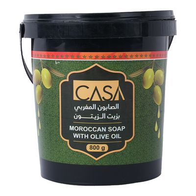 كازا صابون مغربي بزيت الزيتون الطبيعي لتقشير وتنظيف الجسم -  800 جرام 