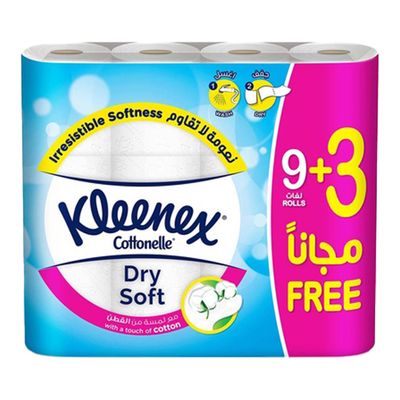Kleenex Toilet Tissue Dry Soft 200 Pieces × 12 Box