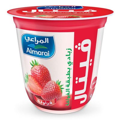المراعي زبادي فيتال بطبقة فراولة 140 جرام