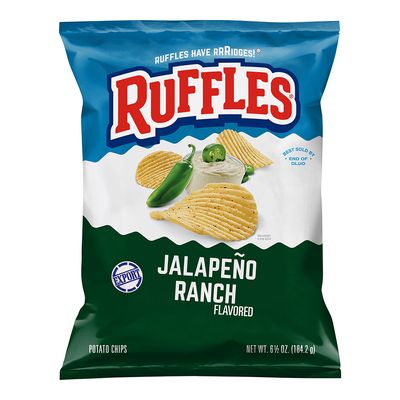 Ruffles Chips Ranch & Jalapeno Flavored Imported 184.2 G
