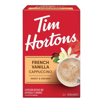 Tim Hortons Cappuccino With French Vanilla Flavor 28 G × 8