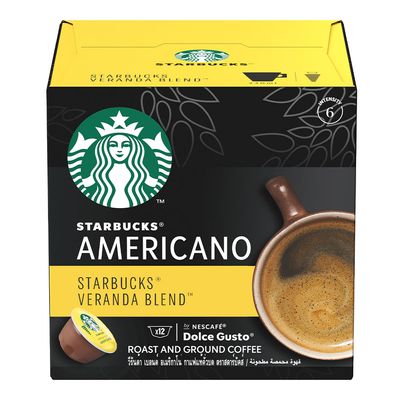 Starbucks Coffee Capsules Dolce Gusto Americano Veranda Blend 102 G