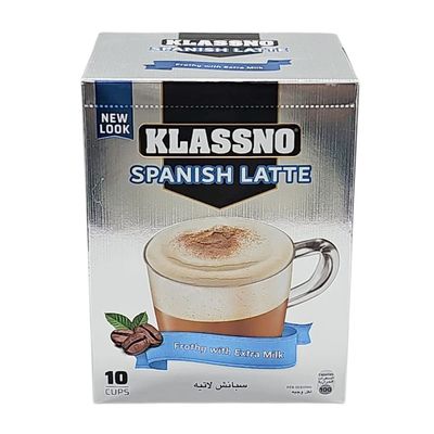 Klassno Instant Coffee Spanish Latte - 18g × 10