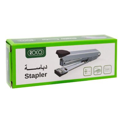 Roco Desk Stapler Up to 10 Papers Silver Color