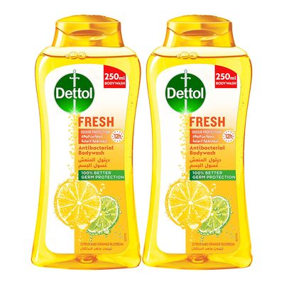Dettol Body Wash Citrus & Orange Blossom 250 ML × 2