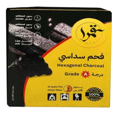 قمرا فحم سداسي طبيعي يدوم أكثر من 7 ساعات 5 كيلو