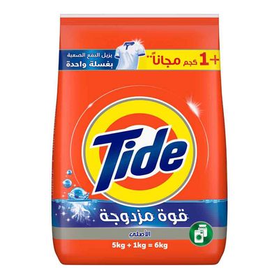 Tide Laundry Powder Detergent Automatic Original 5 KG + 1 KG Free
