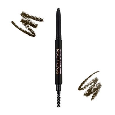 Revolution Duo Brow Definer Pencil - Medium Brown