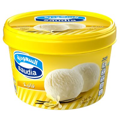 Saudia Ice Cream Vanilla Flavor 500 ML